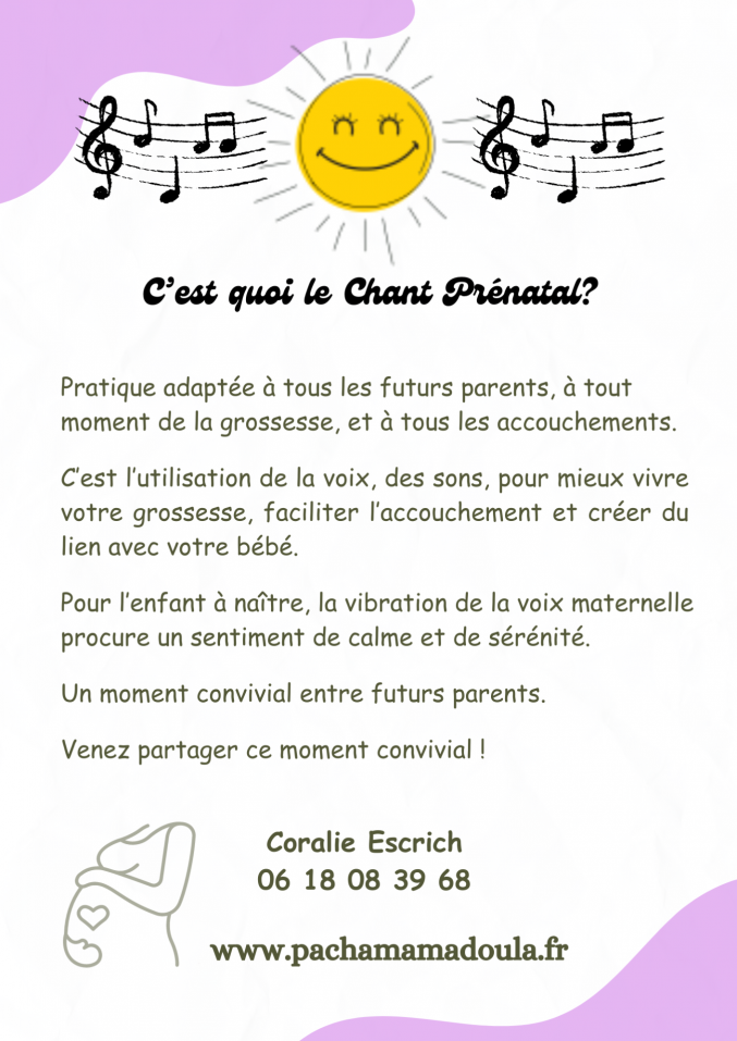 Presentation chant prenatal